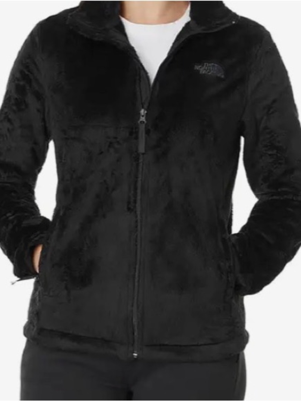 The North Face Black Plush Full-Zip Fleece Jacket